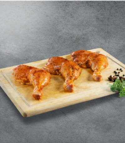 3 spicy skinless chicken legs